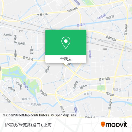 沪霍线/绿苑路(路口)地图