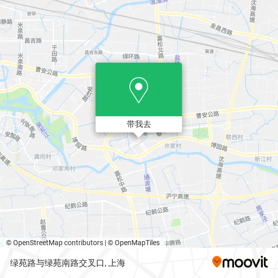 绿苑路与绿苑南路交叉口地图
