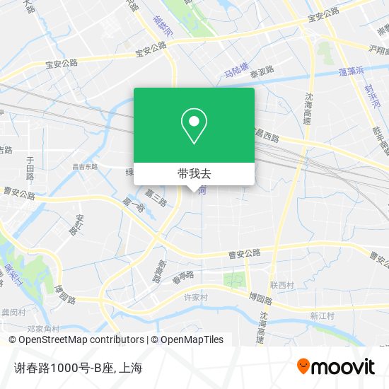 谢春路1000号-B座地图
