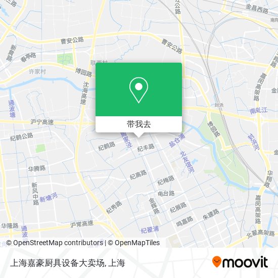 上海嘉豪厨具设备大卖场地图