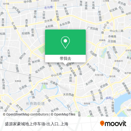 盛源家豪城地上停车场-出入口地图