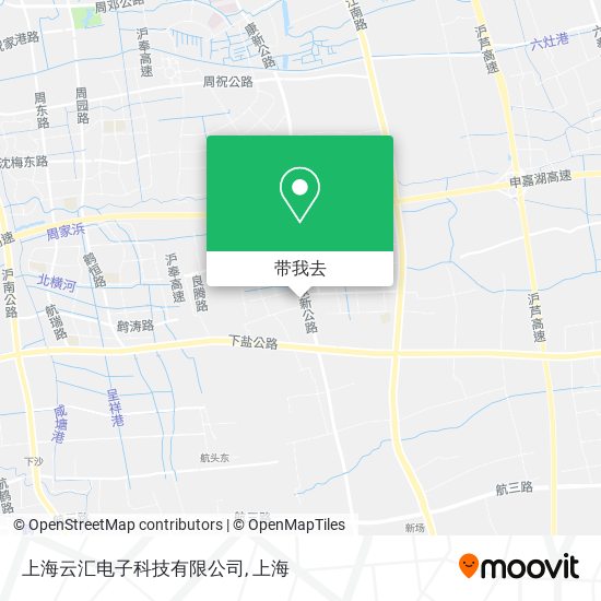 上海云汇电子科技有限公司地图