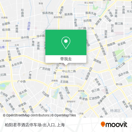 柏阳君亭酒店停车场-出入口地图