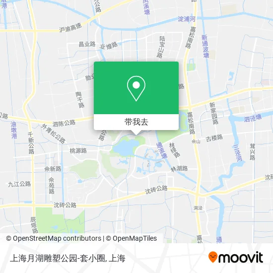 上海月湖雕塑公园-套小圈地图