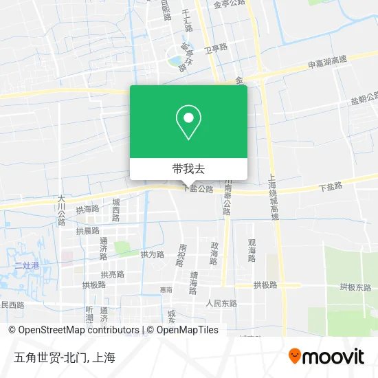 五角世贸-北门地图