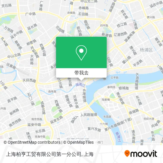 上海柏亨工贸有限公司第一分公司地图