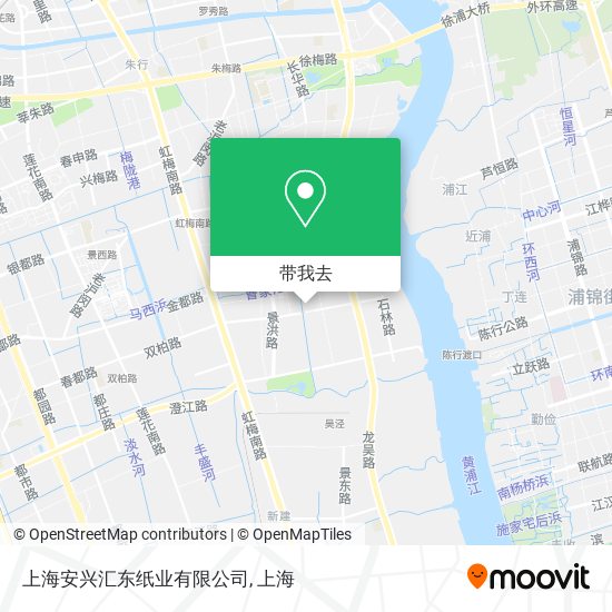 上海安兴汇东纸业有限公司地图