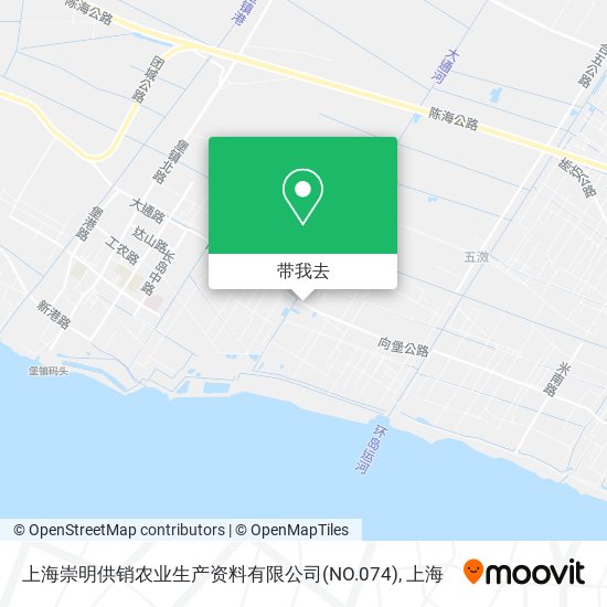 上海崇明供销农业生产资料有限公司(NO.074)地图