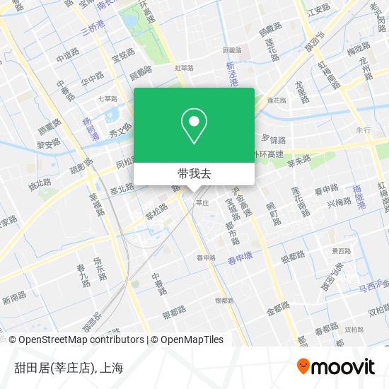 甜田居(莘庄店)地图