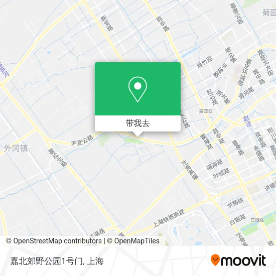 嘉北郊野公园1号门地图