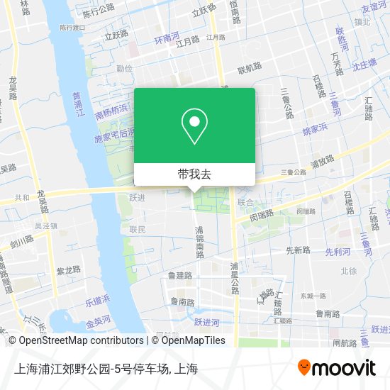 上海浦江郊野公园-5号停车场地图
