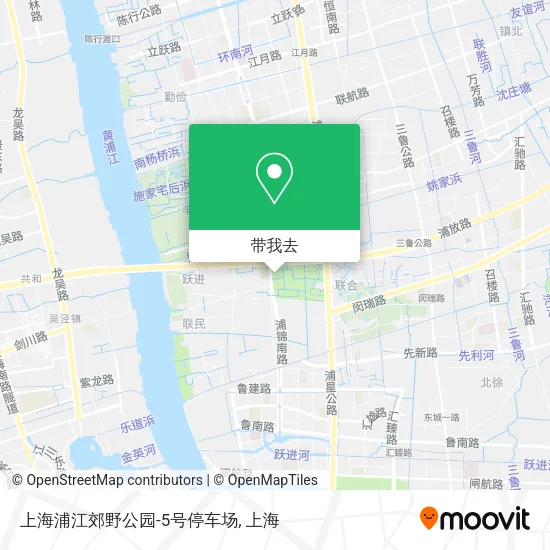 上海浦江郊野公园-5号停车场地图