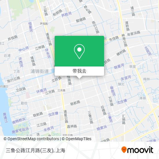 三鲁公路江月路(三友)地图