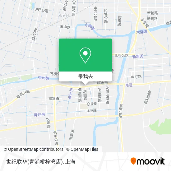 世纪联华(青浦桥梓湾店)地图
