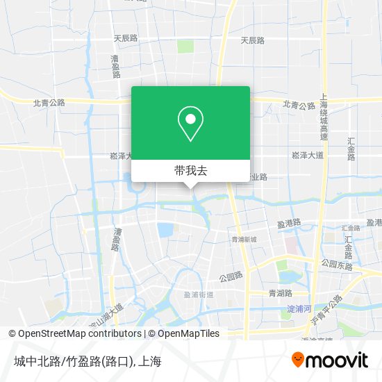 城中北路/竹盈路(路口)地图