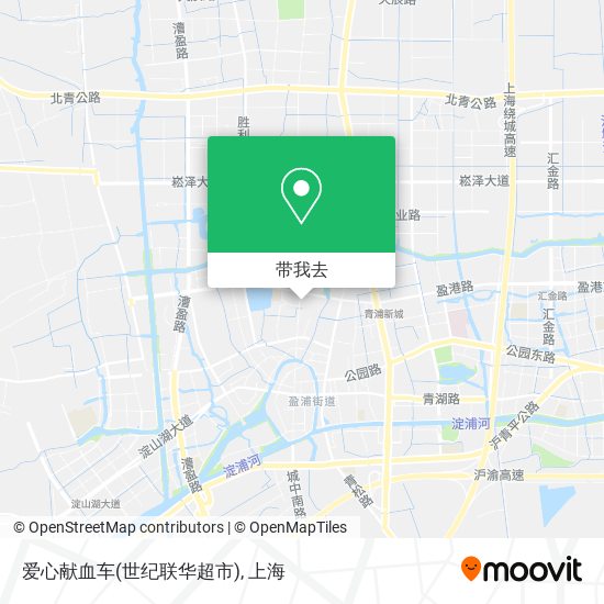 爱心献血车(世纪联华超市)地图