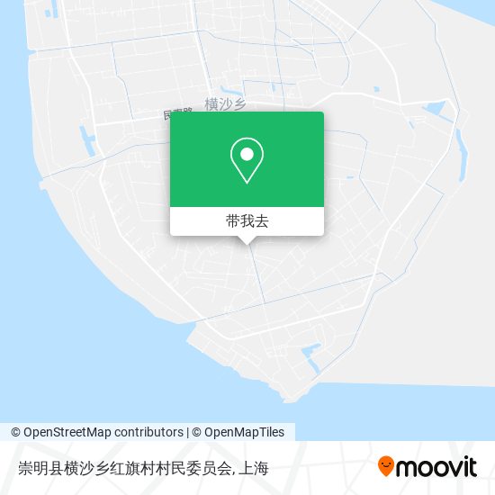 崇明县横沙乡红旗村村民委员会地图
