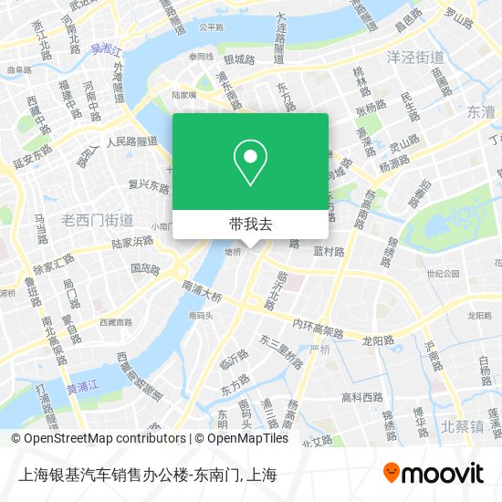 上海银基汽车销售办公楼-东南门地图