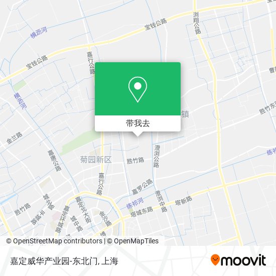 嘉定威华产业园-东北门地图