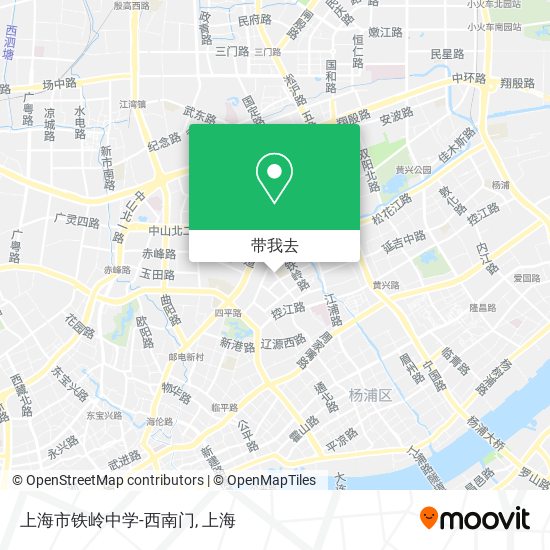 上海市铁岭中学-西南门地图