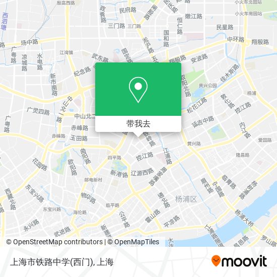 上海市铁路中学(西门)地图