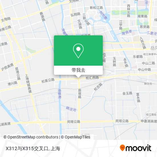 X312与X315交叉口地图