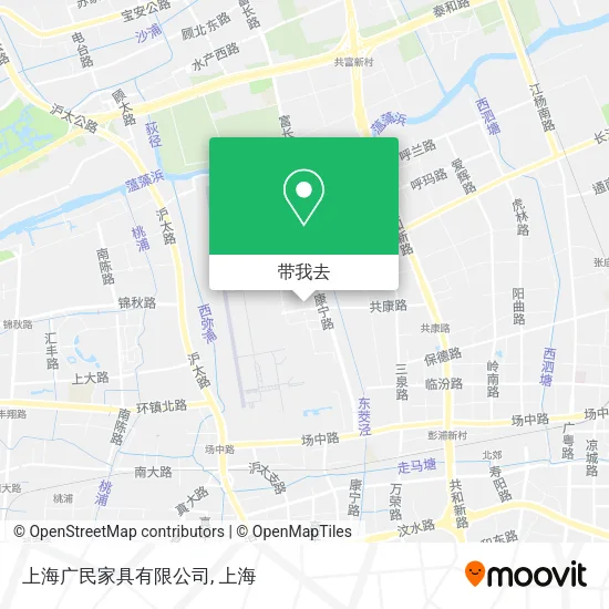 上海广民家具有限公司地图