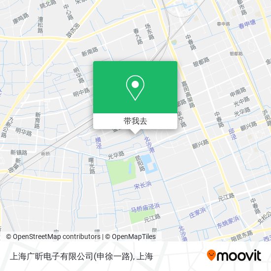 上海广昕电子有限公司(申徐一路)地图