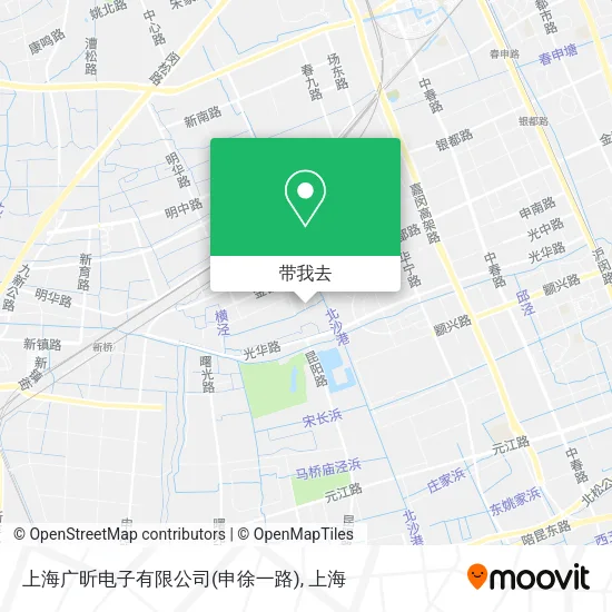上海广昕电子有限公司(申徐一路)地图