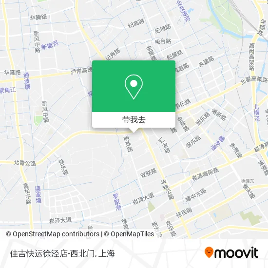 佳吉快运徐泾店-西北门地图