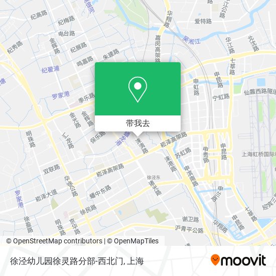 徐泾幼儿园徐灵路分部-西北门地图
