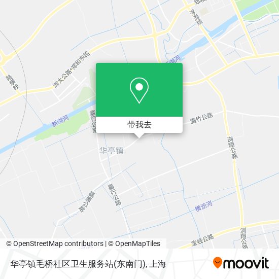 华亭镇毛桥社区卫生服务站(东南门)地图