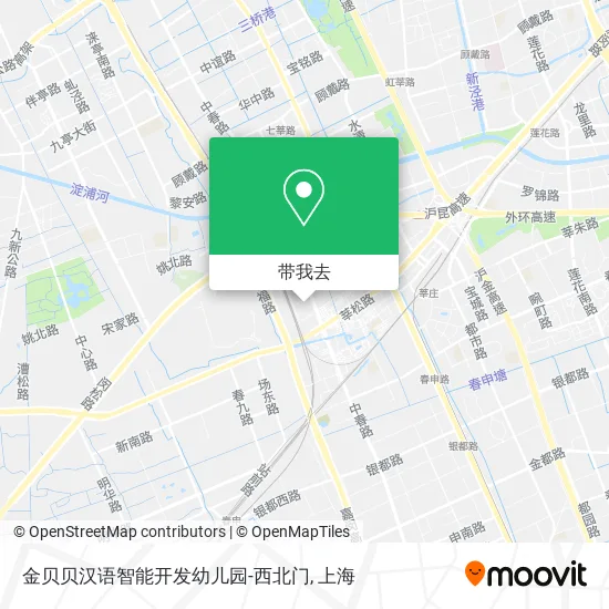 金贝贝汉语智能开发幼儿园-西北门地图