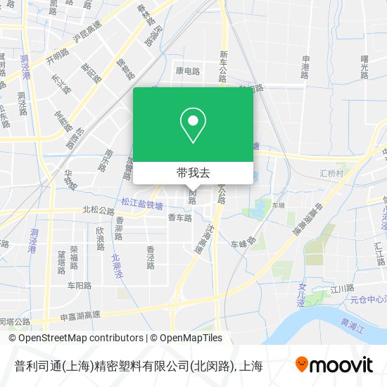 普利司通(上海)精密塑料有限公司(北闵路)地图