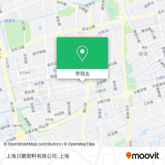 上海川鹏塑料有限公司地图