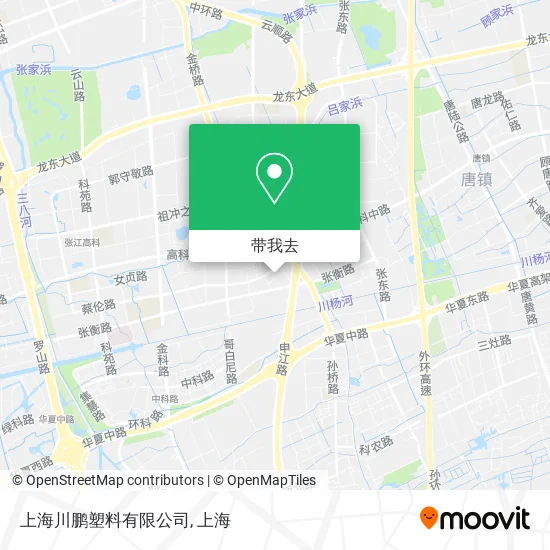 上海川鹏塑料有限公司地图
