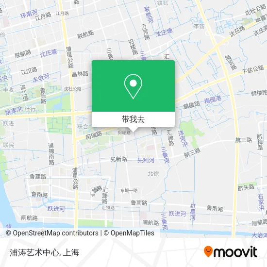浦涛艺术中心地图