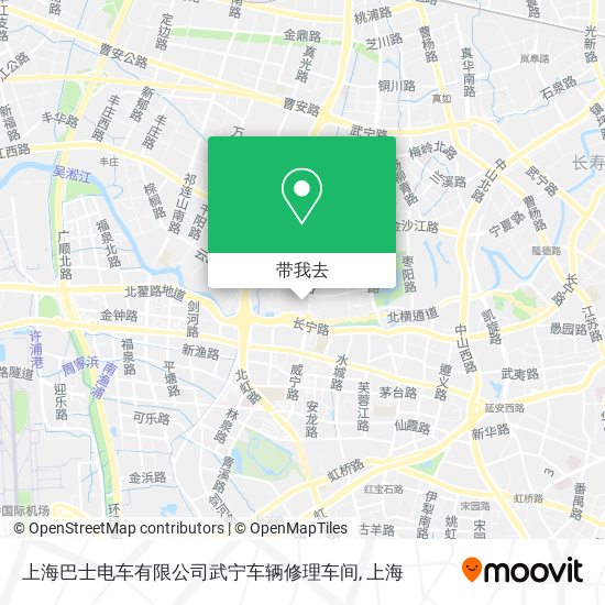 上海巴士电车有限公司武宁车辆修理车间地图