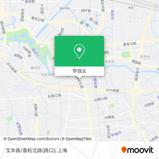 宝丰路/嘉松北路(路口)地图