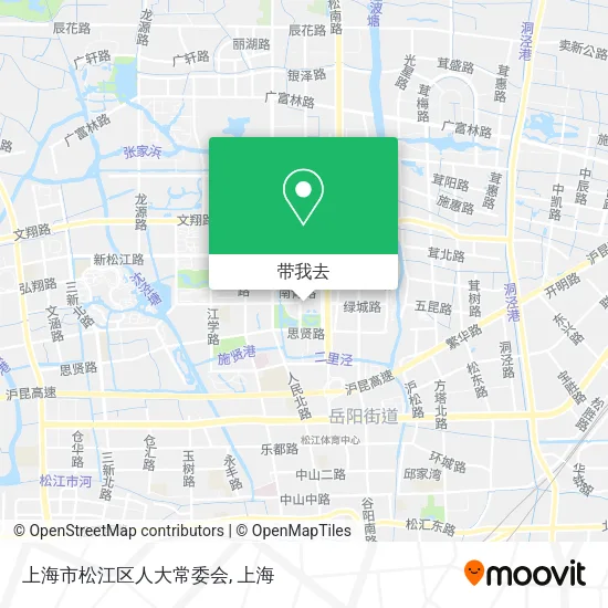 上海市松江区人大常委会地图
