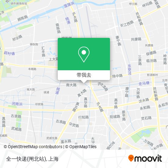 全一快递(闸北站)地图