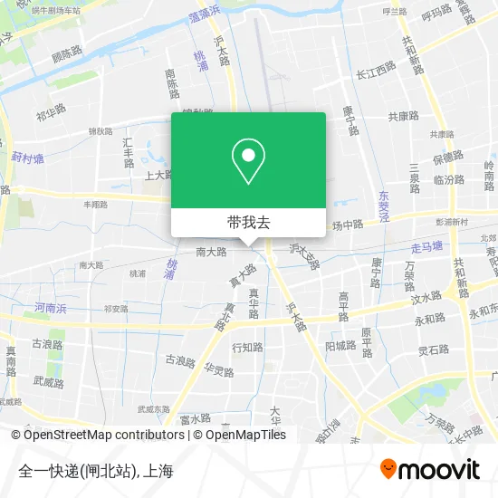 全一快递(闸北站)地图