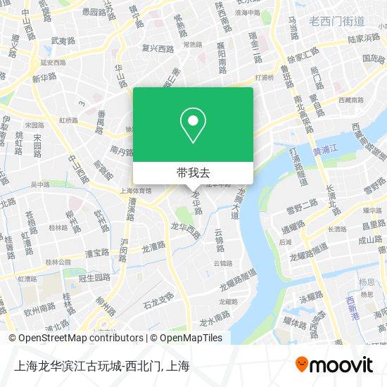 上海龙华滨江古玩城-西北门地图