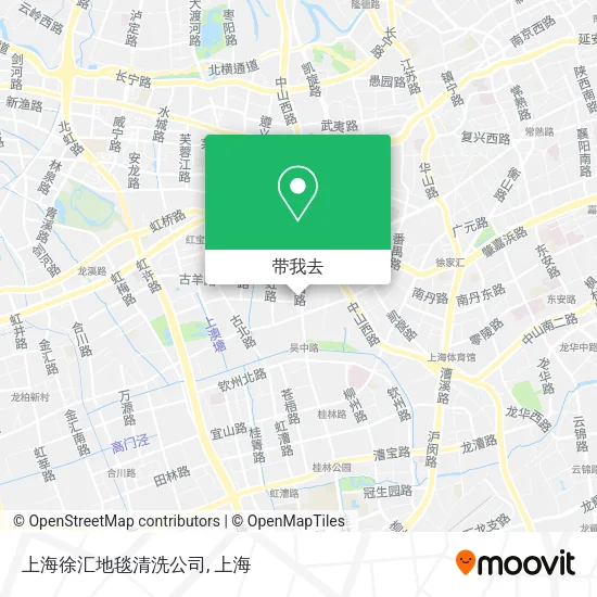 上海徐汇地毯清洗公司地图