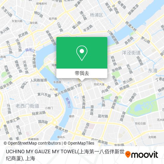 UCHINO MY GAUZE MY TOWEL(上海第一八佰伴新世纪商厦)地图
