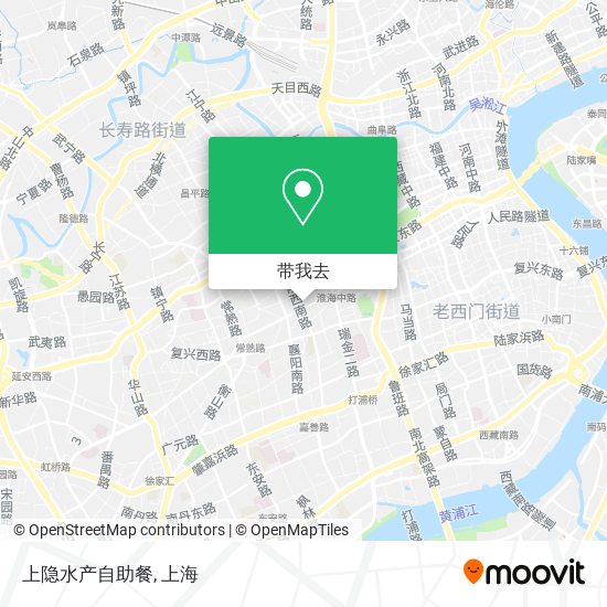 上隐水产自助餐地图