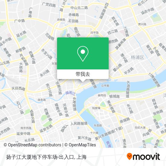 扬子江大厦地下停车场-出入口地图