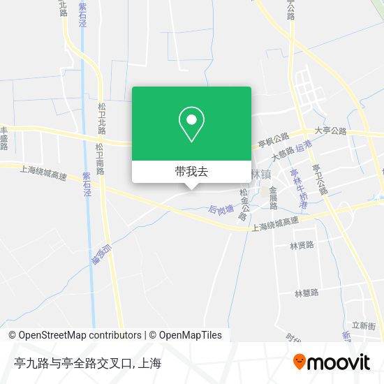 亭九路与亭全路交叉口地图