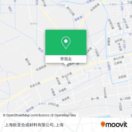 上海欧亚合成材料有限公司地图