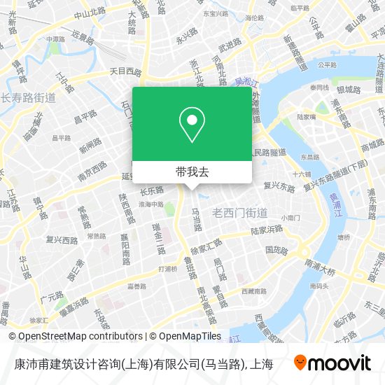 康沛甫建筑设计咨询(上海)有限公司(马当路)地图